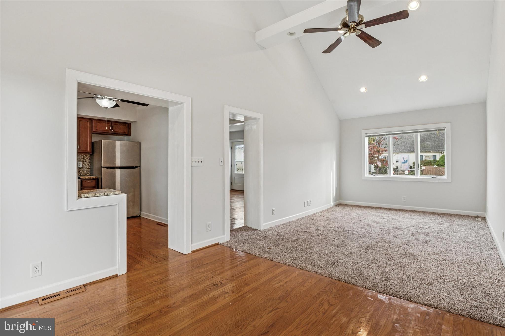 206 Decalb Avenue Wilmington, DE 19804 - Photo 4 of 14 a view of empty room with wooden floor and fan