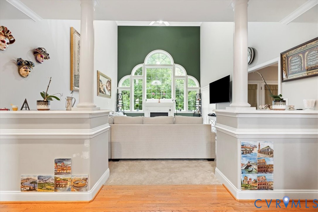 28 Millbrook Road Stafford, VA 22554 - Photo 13 of 44 a living room with fireplace furniture and a flat screen tv