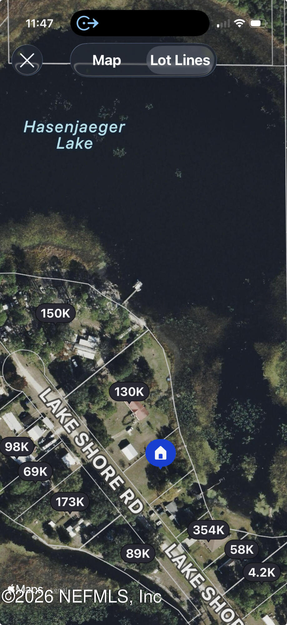 222 Lake Shore Road Interlachen, FL 32148 - Photo 2 of 4 Aerial view