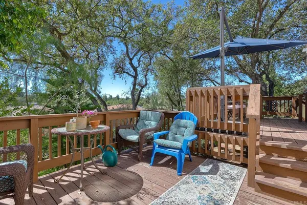 a view of an outdoor sitting area