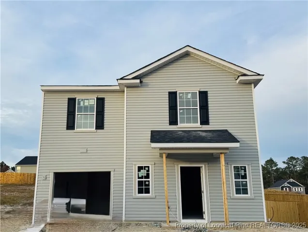 a front view of house