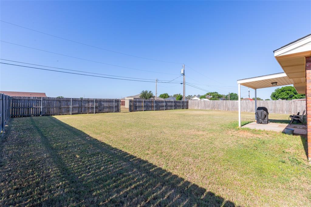 1603 Derrick Drive Haskell, TX 79521 - Photo 30 of 37 a view of a backyard