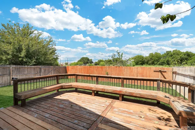 a view of deck with a patio