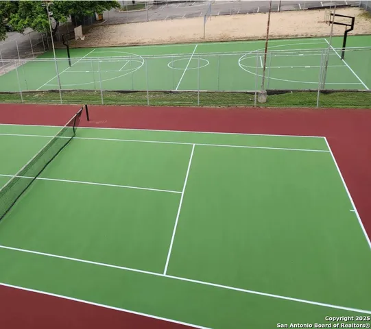 a view of a tennis court