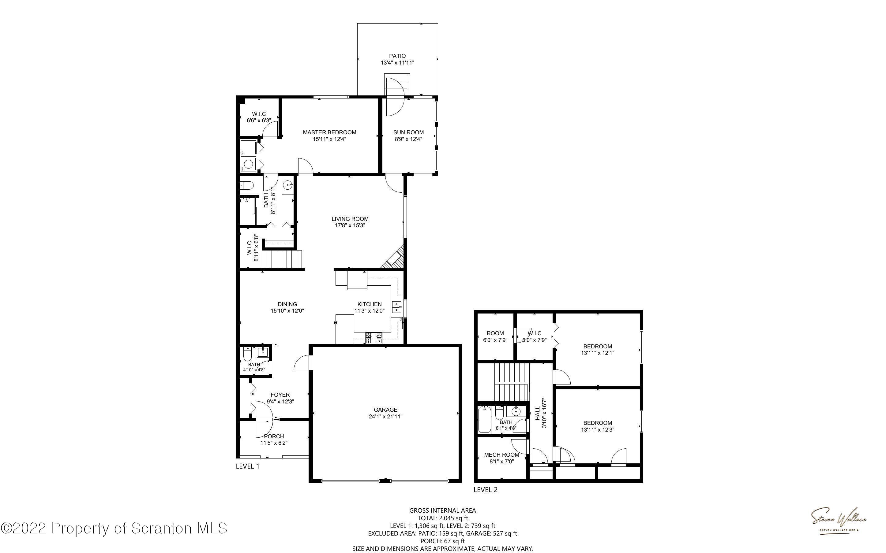 133 Pierce Street Eynon, PA 18403 - Photo 7 of 55 a picture of a floor plan