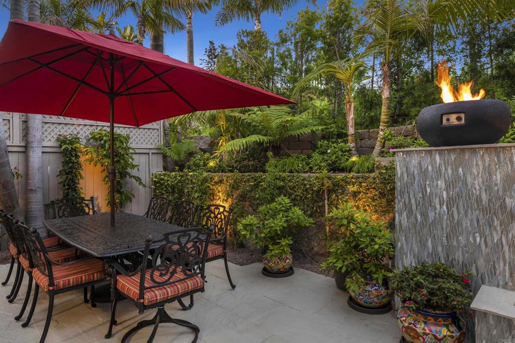 2721 MacKinnon Ranch Road Cardiff-by-the-Sea, CA 92007 - Photo 30 of 38 a view of a backyard with plants and a garden