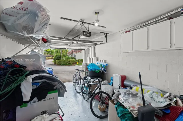 a view of a storage and utility room