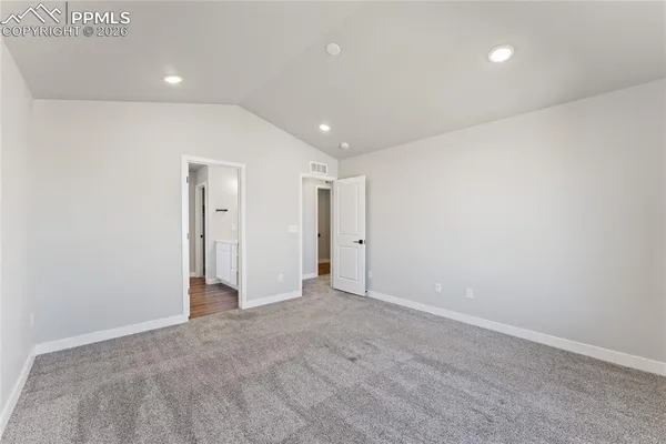 a view of an empty room