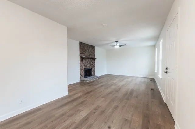 wooden floor in an empty room