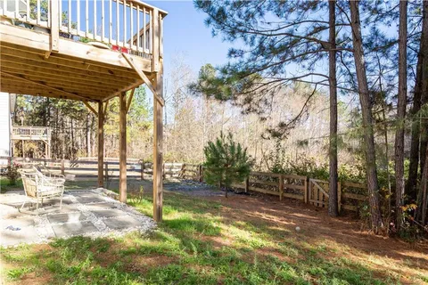 a view of outdoor space with seating area