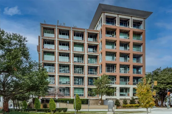 a front view of a building