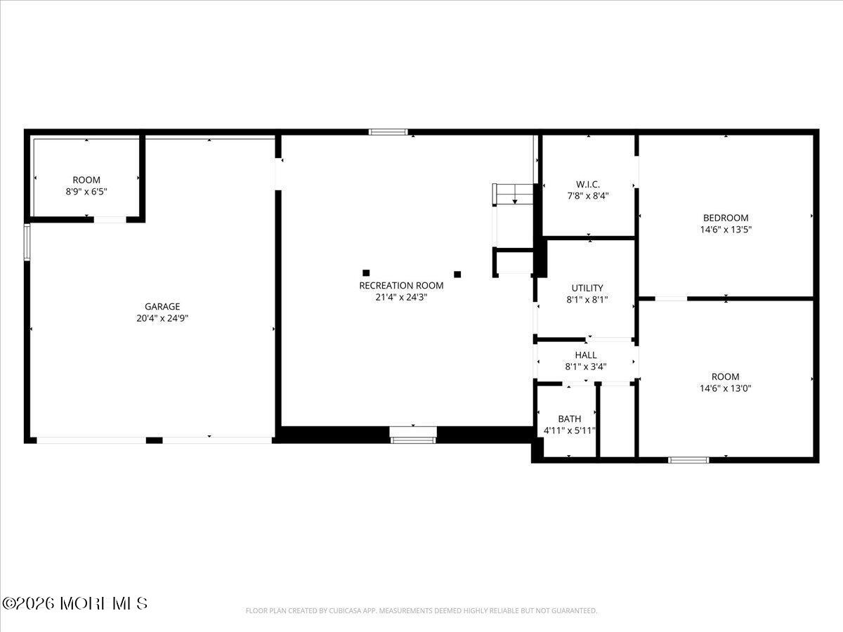 323 Arlene Terrace Aberdeen, NJ 07747 - Photo 27 of 28 a picture of a room with a white wall and a black white wall