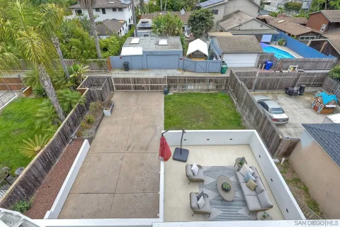 a view of a terrace with chairs