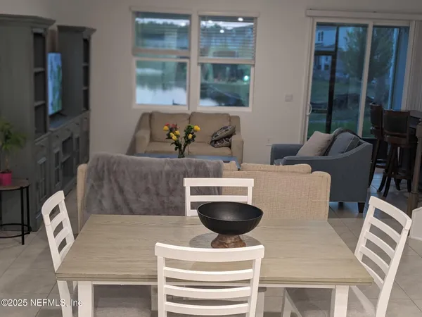 a view of lake from a window