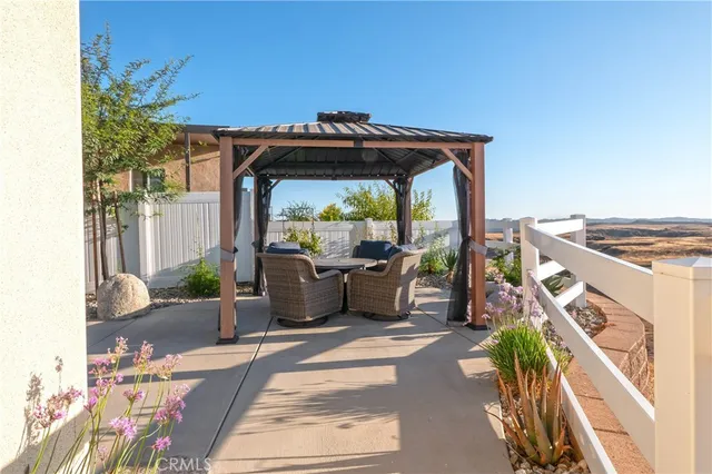 a view of outdoor space with seating