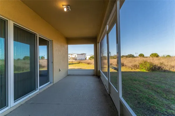 a view of hallway with stairs