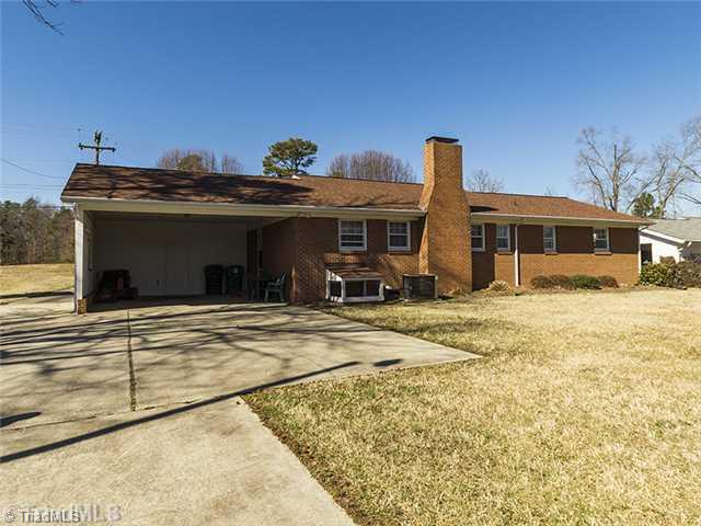 506 Shadybrook Road High Point, NC 27265 - Photo 15 of 16 Exterior Back. Large 2 Car Attached Carport Contains Laundry Room and Extra Storage