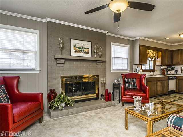506 Shadybrook Road High Point, NC 27265 - Photo 6 of 16 Den/Family/Great Room. Cozy Great Room Is Open To Kitchen For Entertaining