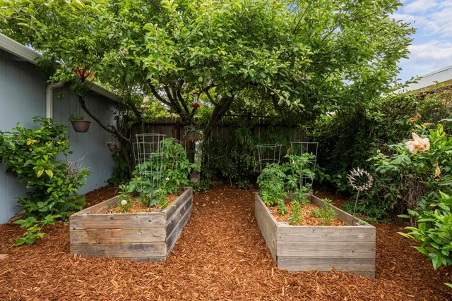 a picture of a bench in front of a door