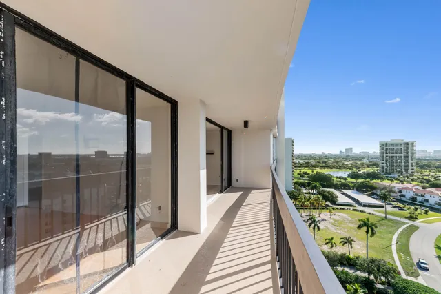 a view of balcony with city view