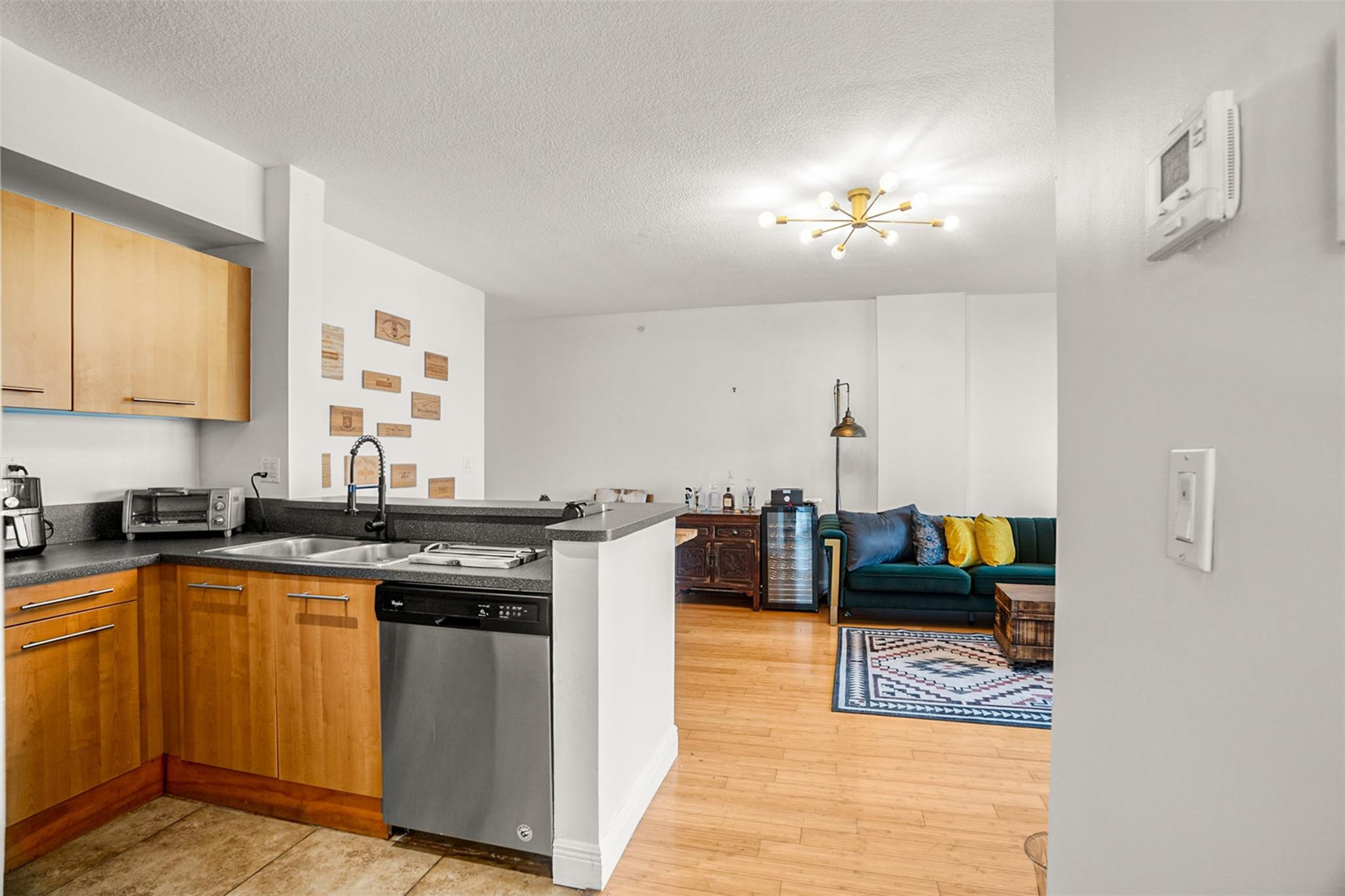 471 Northeast 25th Street, Unit 503 Miami, FL 33137 - Photo 14 of 29 a kitchen with kitchen island granite countertop lots of counter top space