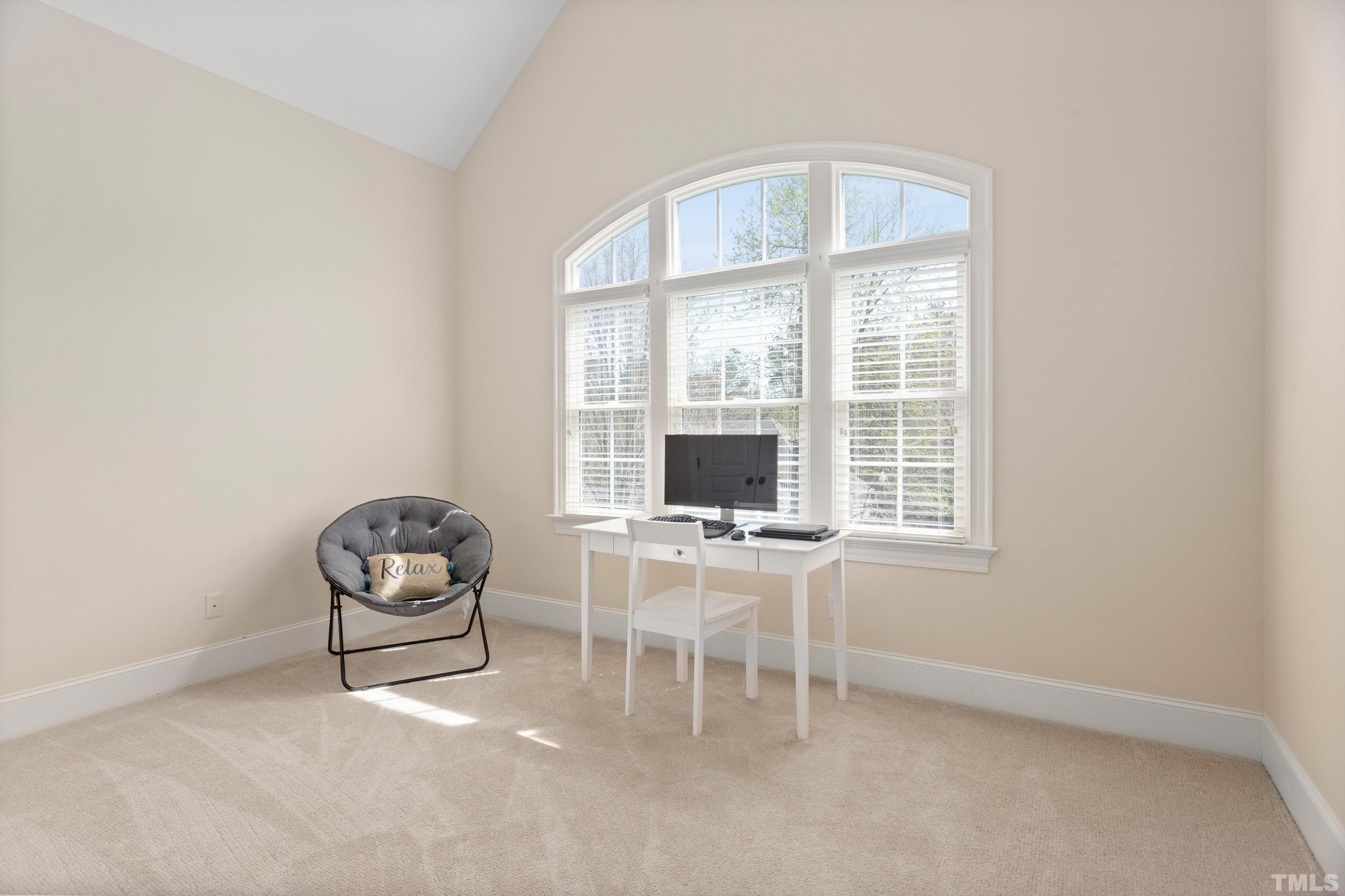 4324 Summer Brook Drive Apex, NC 27539 - Photo 29 of 70 a living room with furniture a flat screen tv and a window