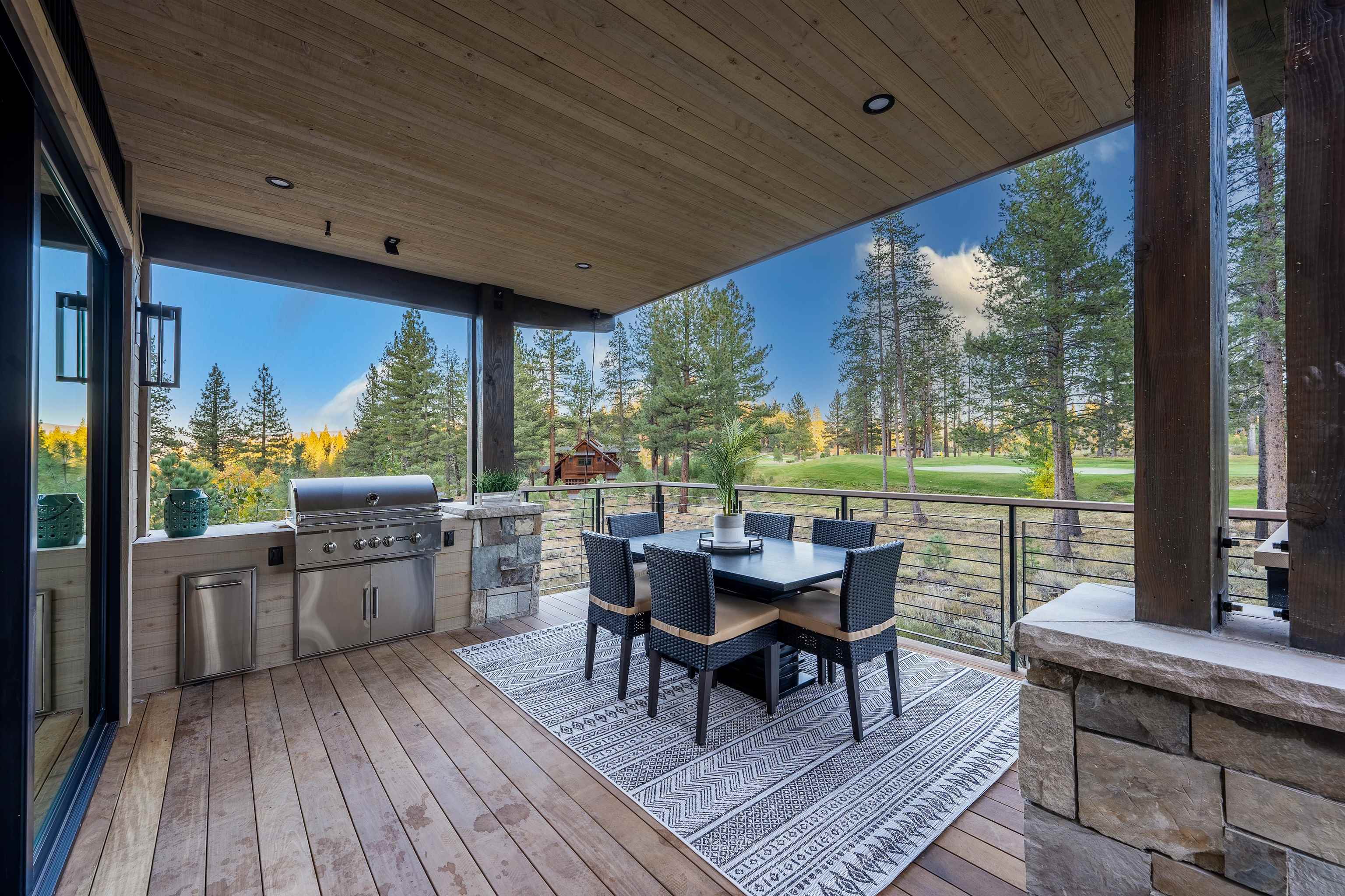 13150 Snowshoe Thompson Circle Truckee, CA 96161 - Photo 17 of 21 a outdoor dining space with furniture and garden view