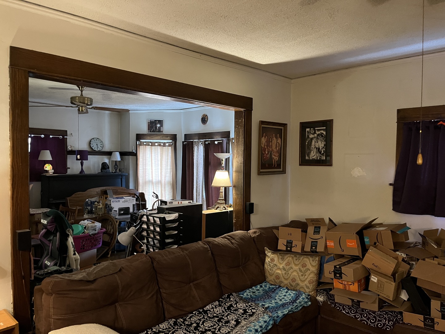 718 Plainfield Road Joliet, IL 60435 - Photo 6 of 28 a living room with furniture and a mirror