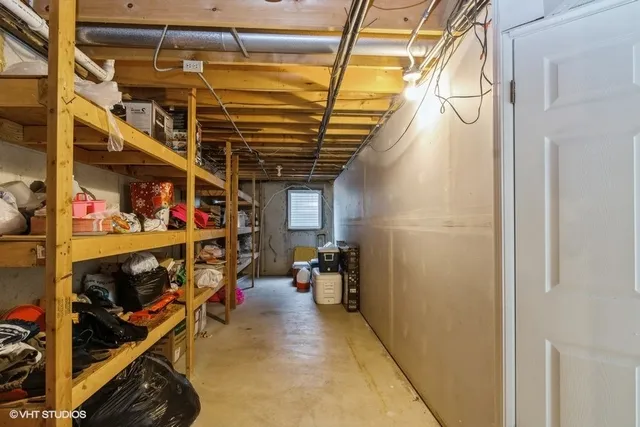 a view of storage and utility room