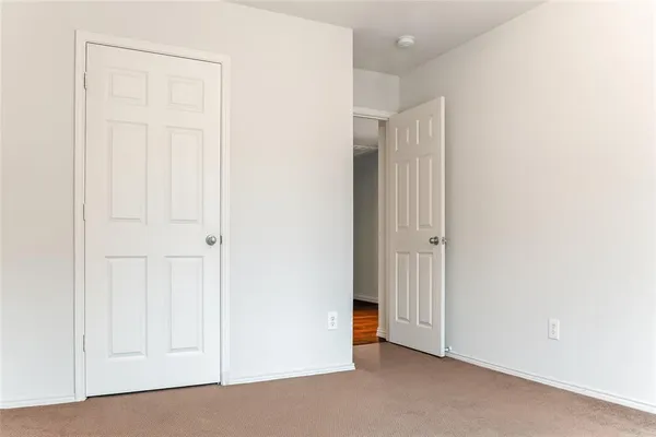 a view of an empty room