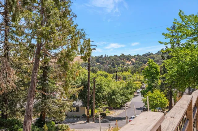 a view of an outdoor space and a yard