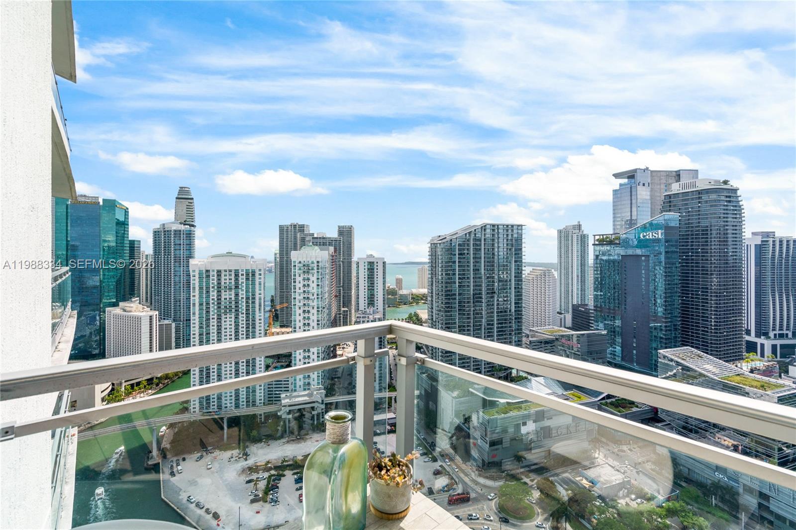 92 Southwest 3rd Street, Unit 4702 Miami, FL 33130 - Photo 29 of 47 a view of city from balcony