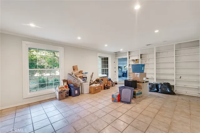 a living room filled with furniture