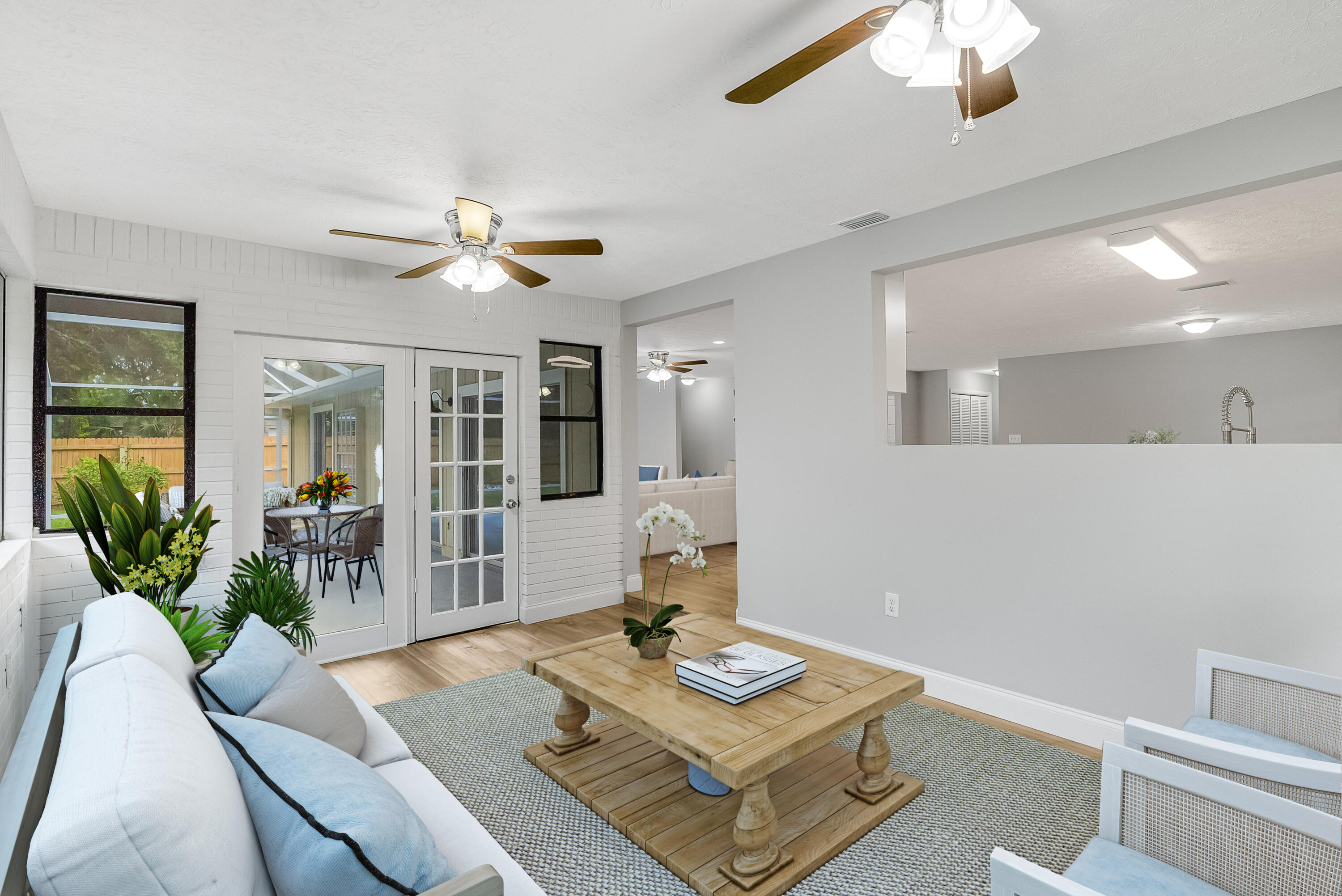 7202 Arthurs Road Fort Pierce, FL 34951 - Photo 6 of 35 Sunroom is both cherry and bright!