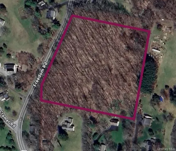 a view of a street with a tree