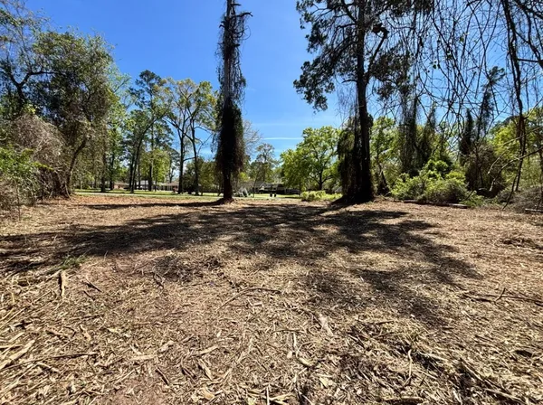 a view of a street with a building in the background