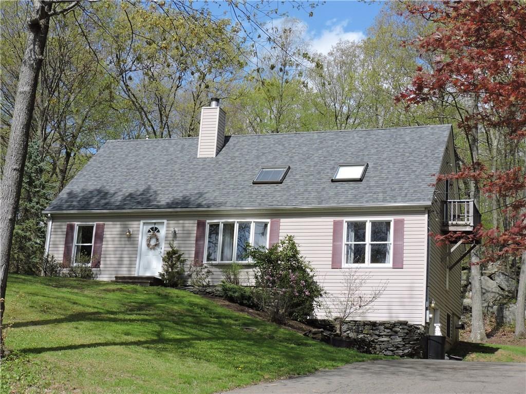 a aerial view of a house