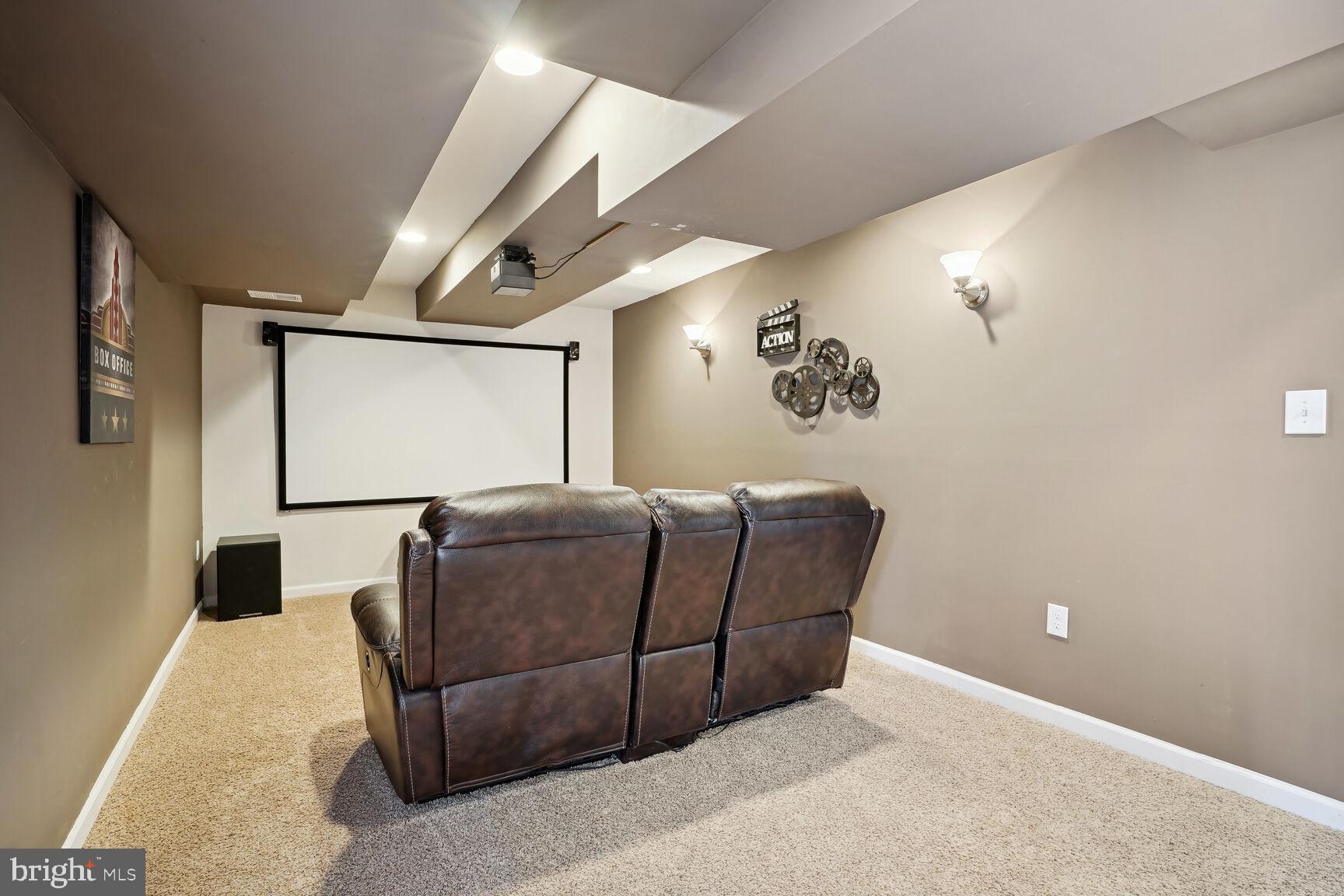 7814 Fort Hunt Road Alexandria, VA 22308 - Photo 15 of 30 Lower Level Bonus Media Room