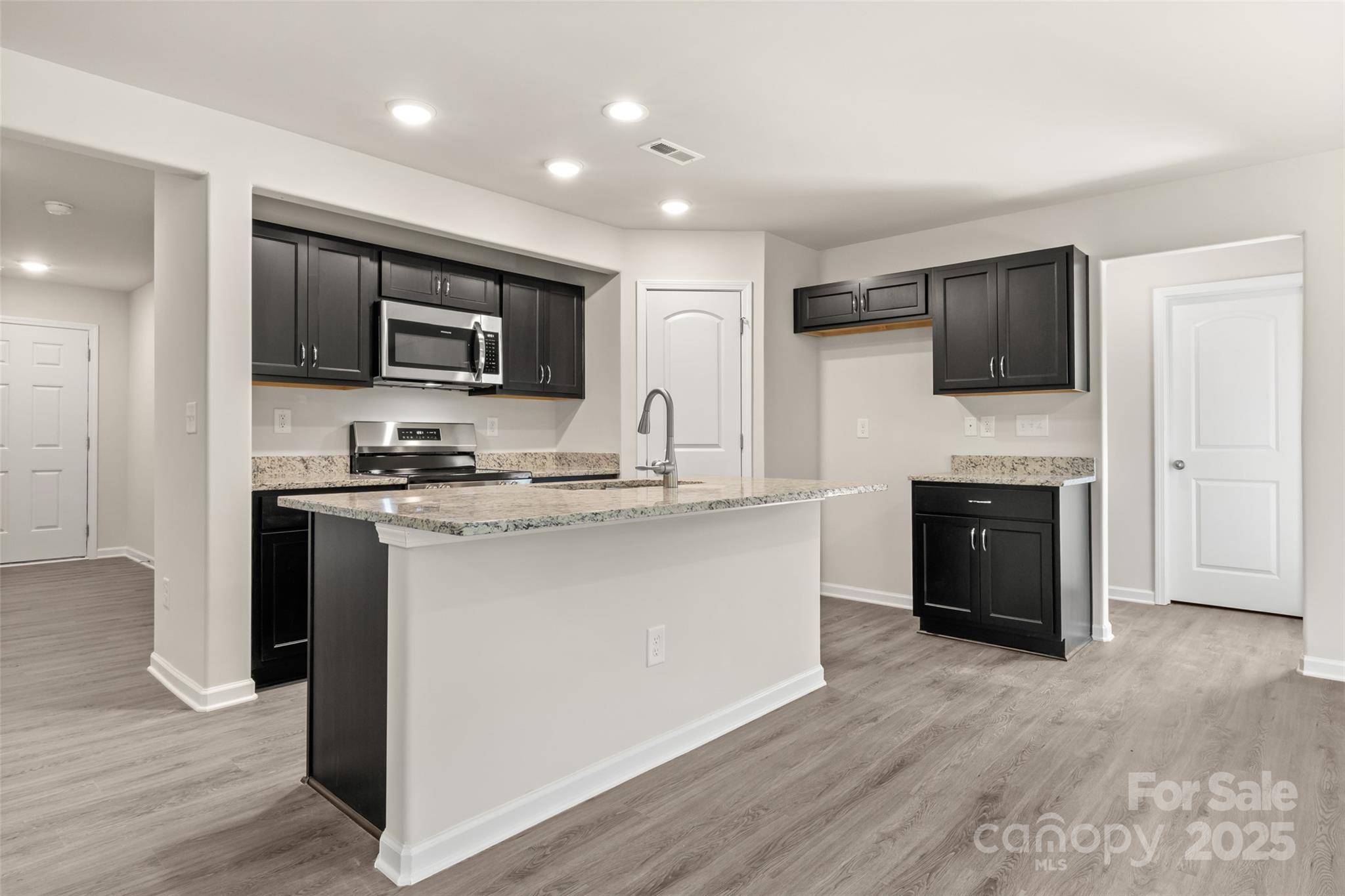 314 South French Street Lancaster, SC 29720 - Photo 4 of 39 a kitchen with kitchen island a sink stainless steel appliances and cabinets