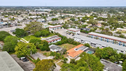a view of a city with tall buildings