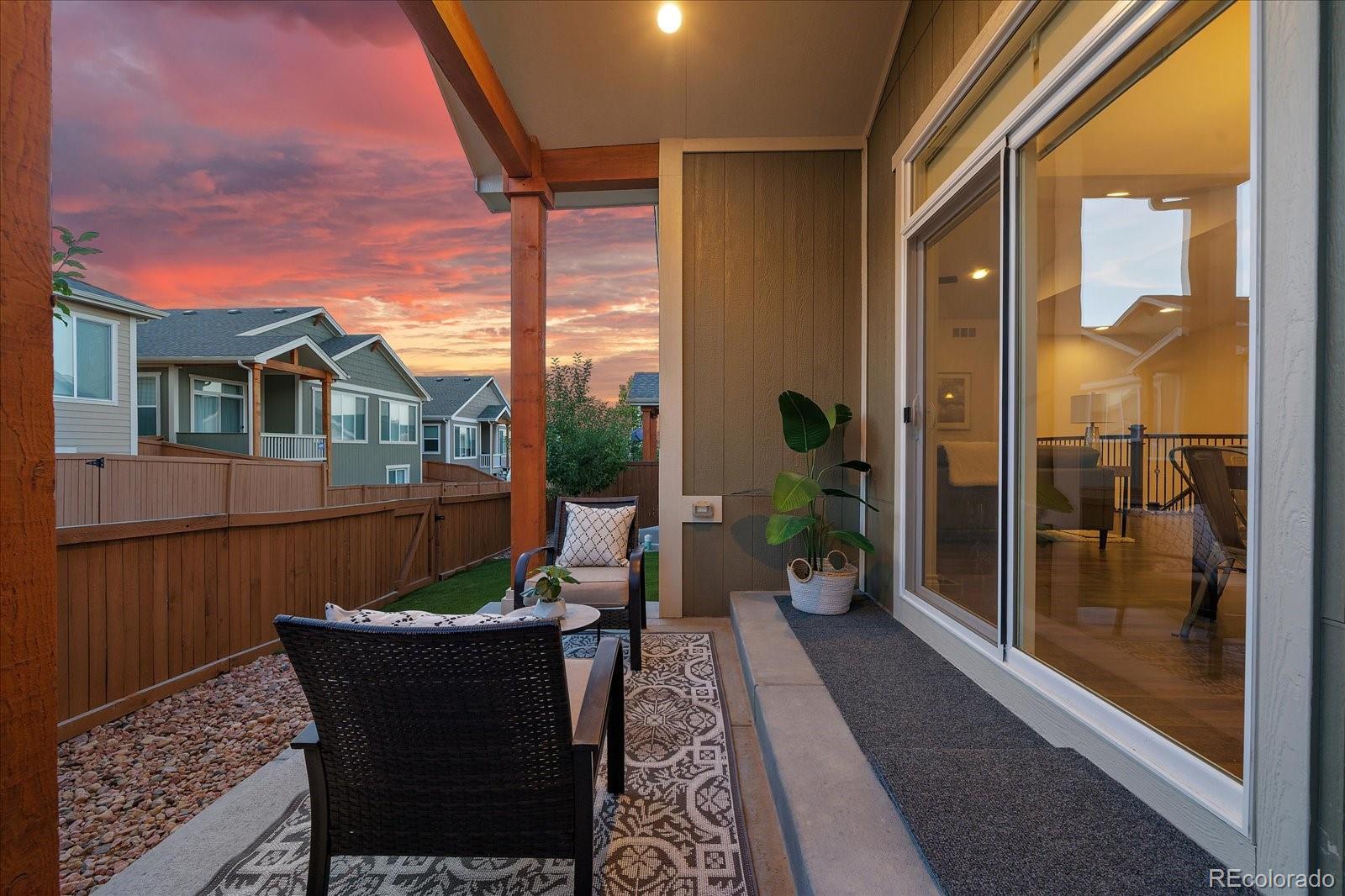 11526 Colony Loop Parker, CO 80138 - Photo 28 of 29 a view of a porch with furniture