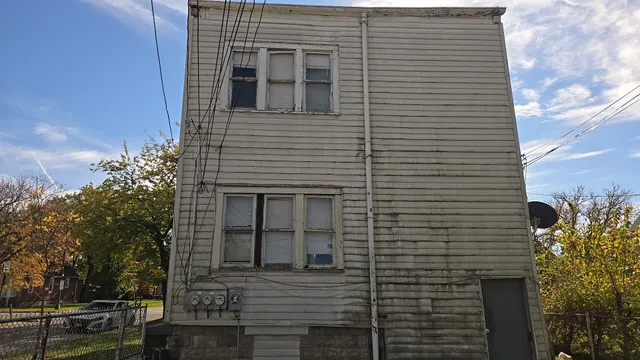 a view of a house with a window