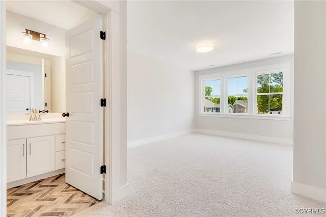 a view of an empty room