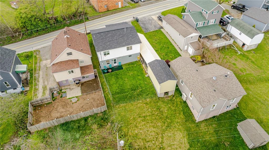 508 Joffre Bulger Road Joffre, PA 15053 - Photo 35 of 38 an aerial view of a house with a garden and swimming pool