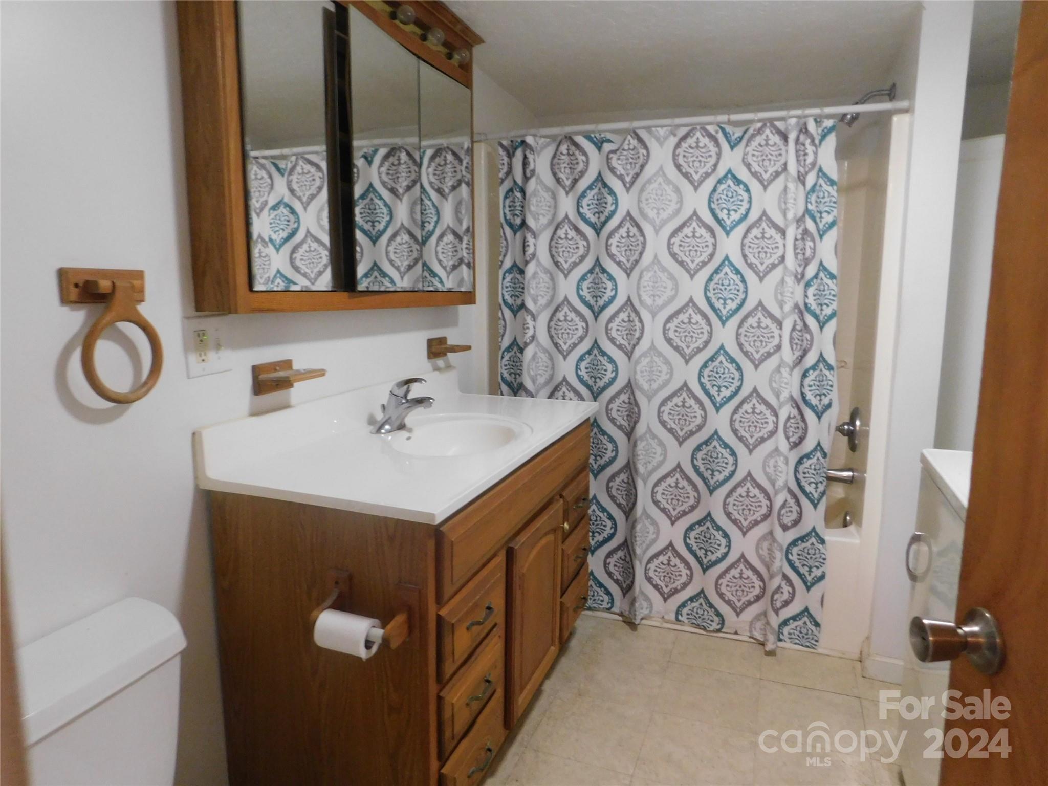 146 Browning Road Waynesville, NC 28786 - Photo 30 of 32 a bathroom with a sink and a mirror