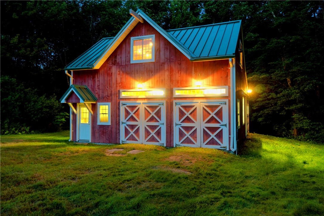 422 Waterman Hill Road Coventry, RI 02827 - Photo 32 of 39 Barn at twilight