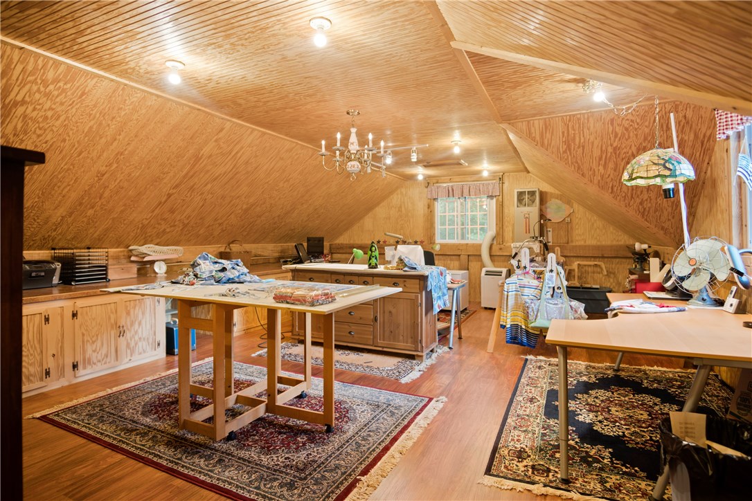 422 Waterman Hill Road Coventry, RI 02827 - Photo 34 of 39 Upper level of barn - currently being used as a sewing room, but could be used as an office, artist studio, or even a hay loft (if converted to horse barn)!