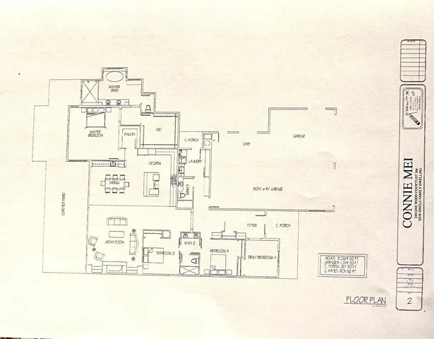 a black and white photo of a big room