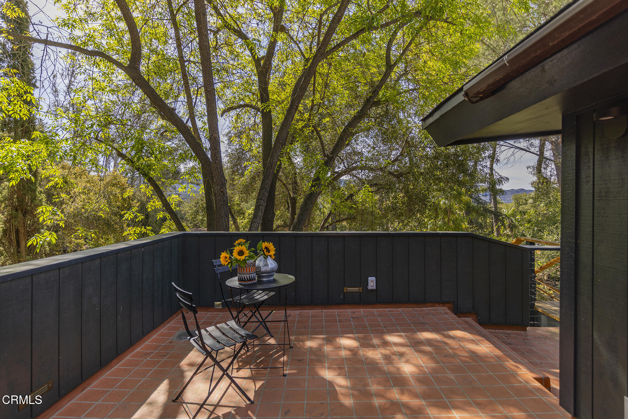 3541 Thacher Road Ojai, CA 93023 - Photo 23 of 50 a backyard of a house with table and chairs