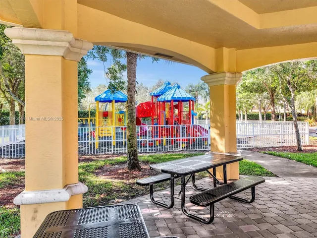 a view of swimming pool with a yard
